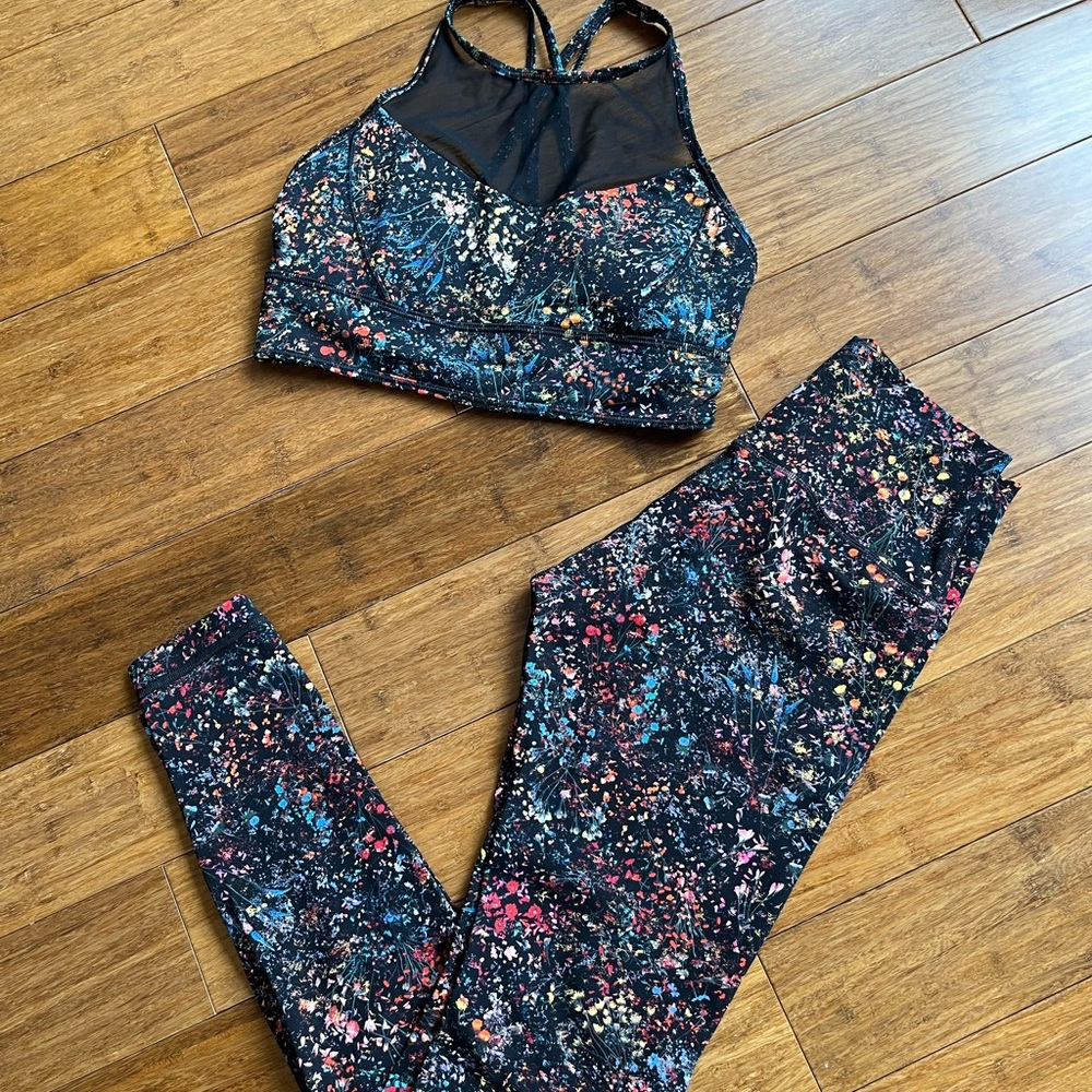 LULULEMON leggings & sports bra (sold as a pair)